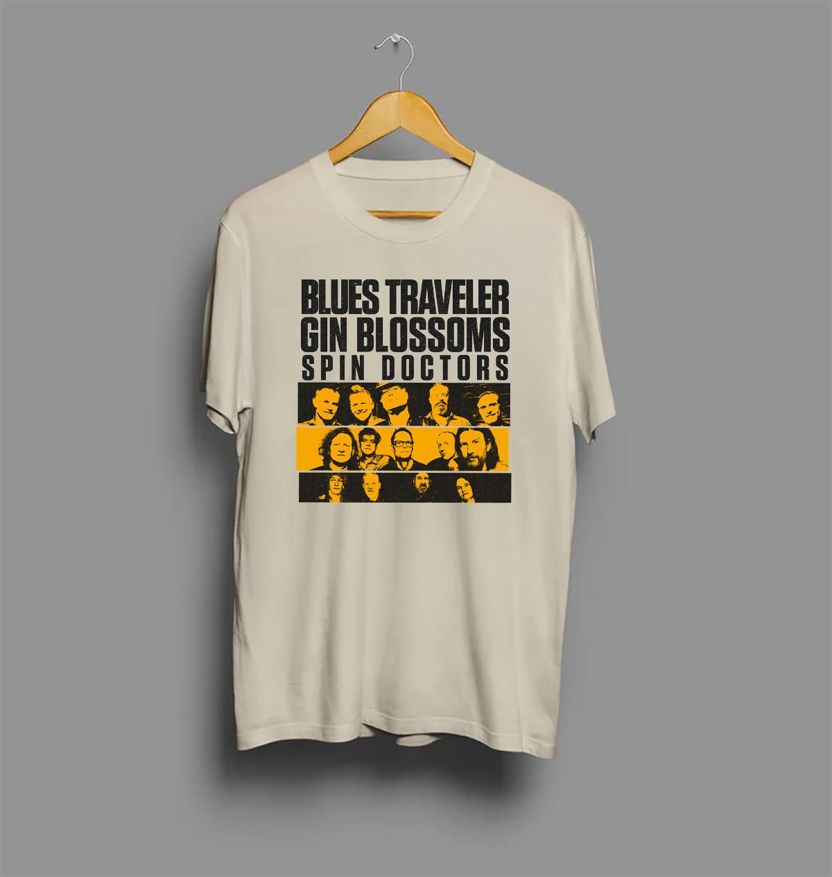 Blues Traveler Gin Blossoms Spin Doctors 2025 T Shirt Mens Womens Tees Top Full Size S-4XL M