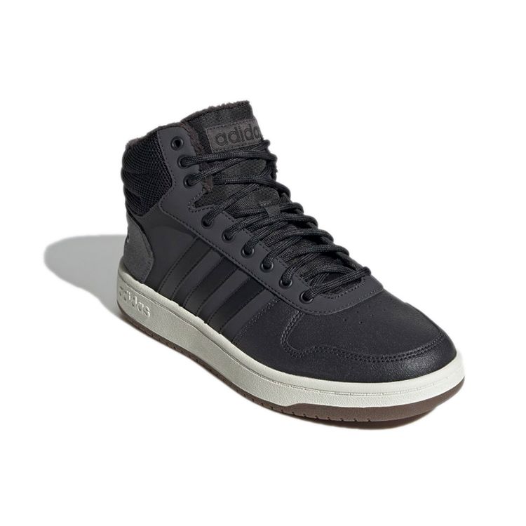 Adidas Hoops 2.0 Mid Carbon Gum Herre Sneakers Svart Core-Black White-Tint GZ7959