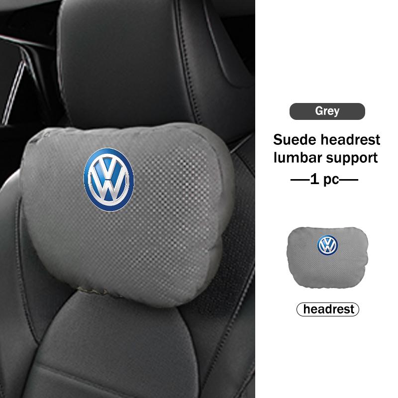 Hub Caps For Volkswagen VW Car Memory Foam Headrest Neck Pillow Protection Lumbar Support Scirocco Passat Polo B5 B6 B7 CC Tigua