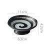 Creative Japanese ceramic plate with high feet saucer saucer snack tea dessert plates snack plate fruit plate bowls ramekin