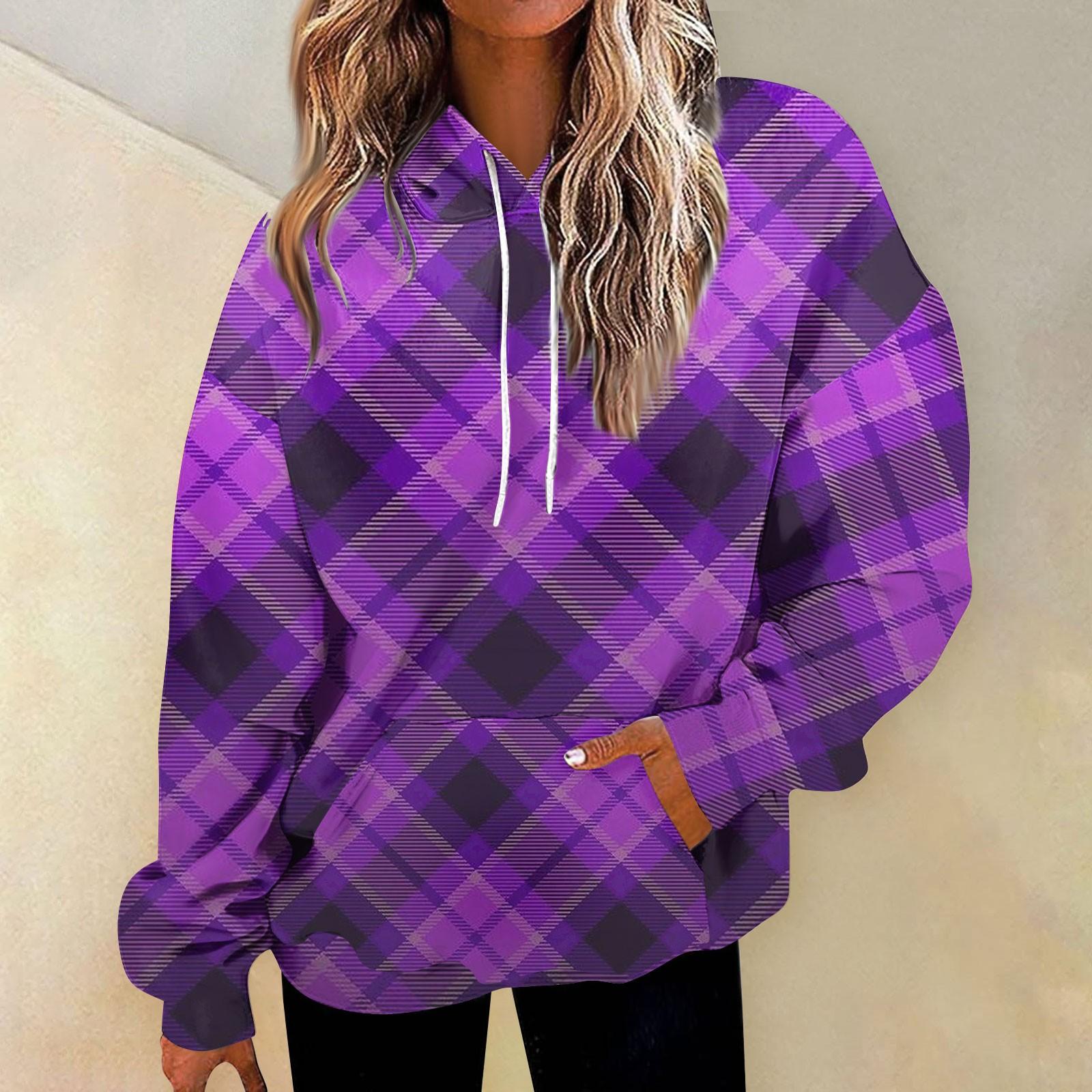 

Жіночий модний світшот Повсякденний світшот з капюшоном і кишенями S