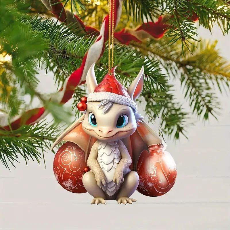 Dragon Acrylic Delightful Egg Car Pendant For Creative Holiday Decoration Interior