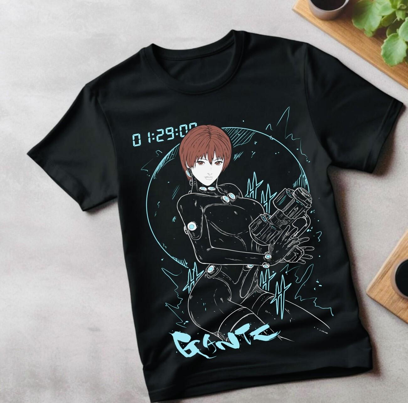 Футболка Мисато Аска Мужская Женская Топ Неон Genesis Evangelion Каваи Аниме Черная Рубашка Все Размеры 3XL