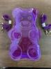 New cute transparent bear gummy backpack going out to play children's messenger bag PVC jelly bag