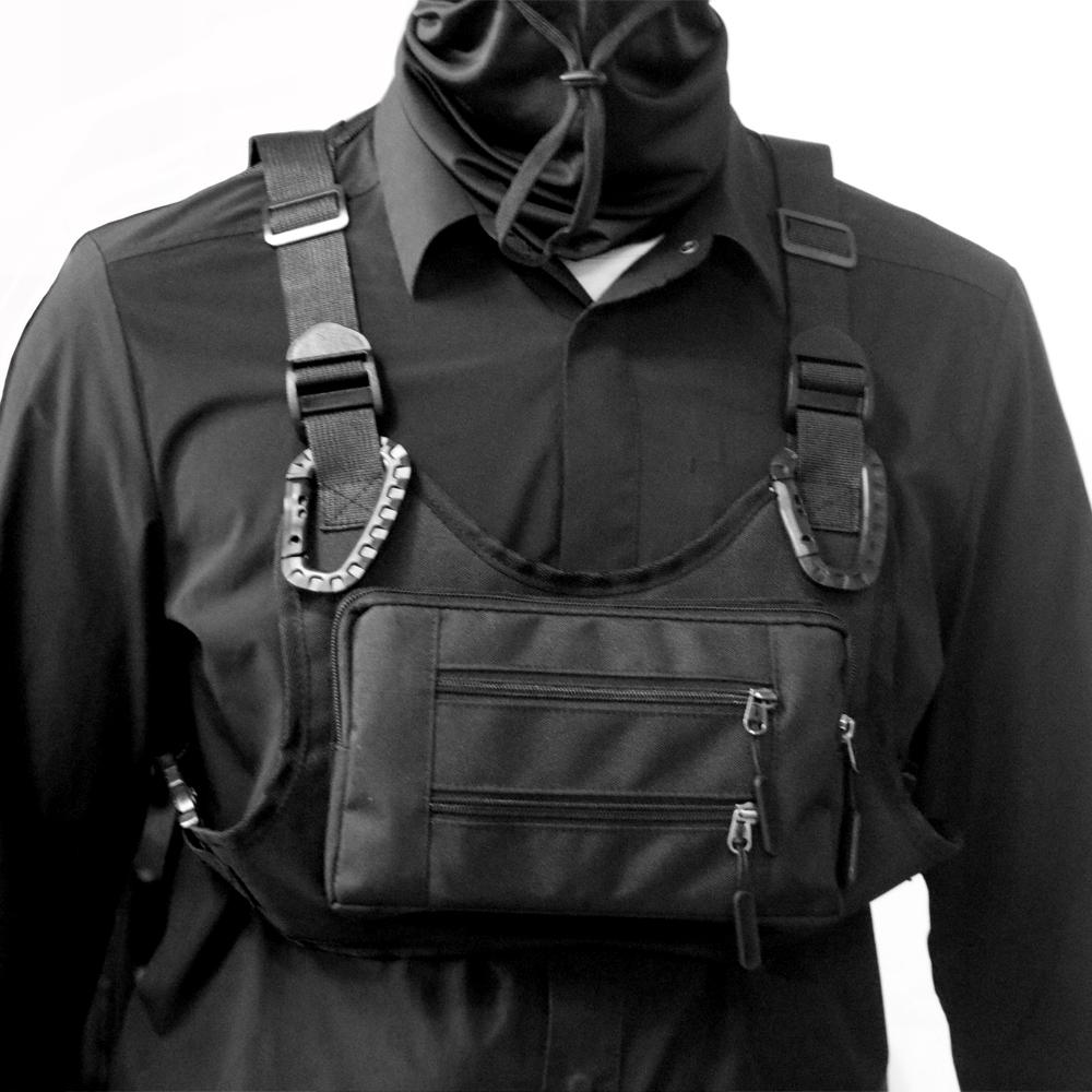 Multifunction Tactical Vest Bag Outdoor Sport Motorcycle Cycling Chest Bag Functional Lightweight Waistcoat Style Backpack