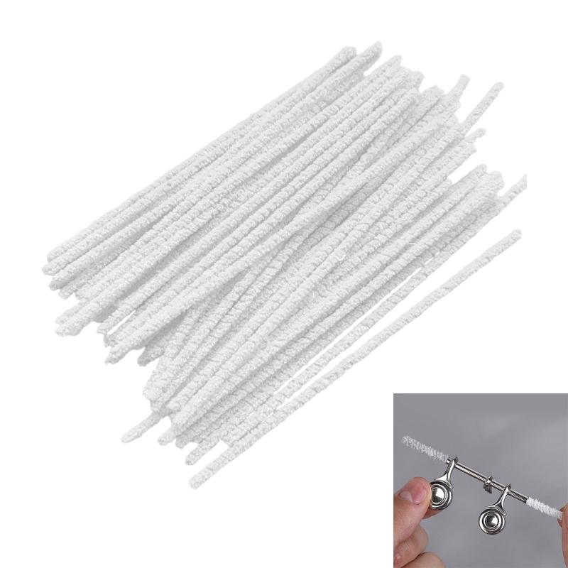 Set mit 100 Baumwoll-Flötenreiniger-Stäbchen Flexible Hygienische Stäbe Geeignet für Holzblasinstrumenten-Wartungswerkzeug