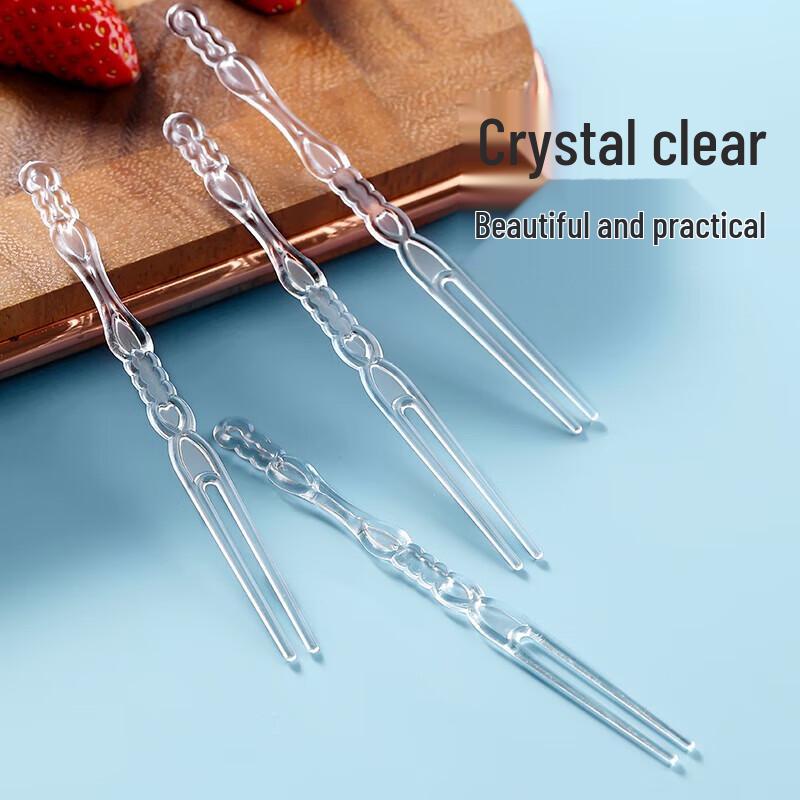 Disposable Food-Grade Fruit Forks (100 Pcs)