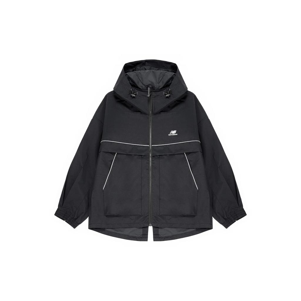 New Balance Jackets Women's Black Hooded Moderate Other 5AC39312-BK