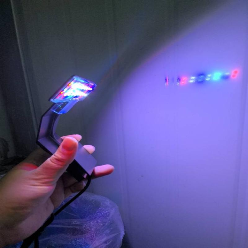 Ultra tenké LED světlo do akvária, připevnitelné světlo na akvárium se 3 barevnými režimy, jasná lampa s plným spektrem