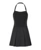 Zero Planet Darling Bustier Pleated Mini Dress [Charcoal]
