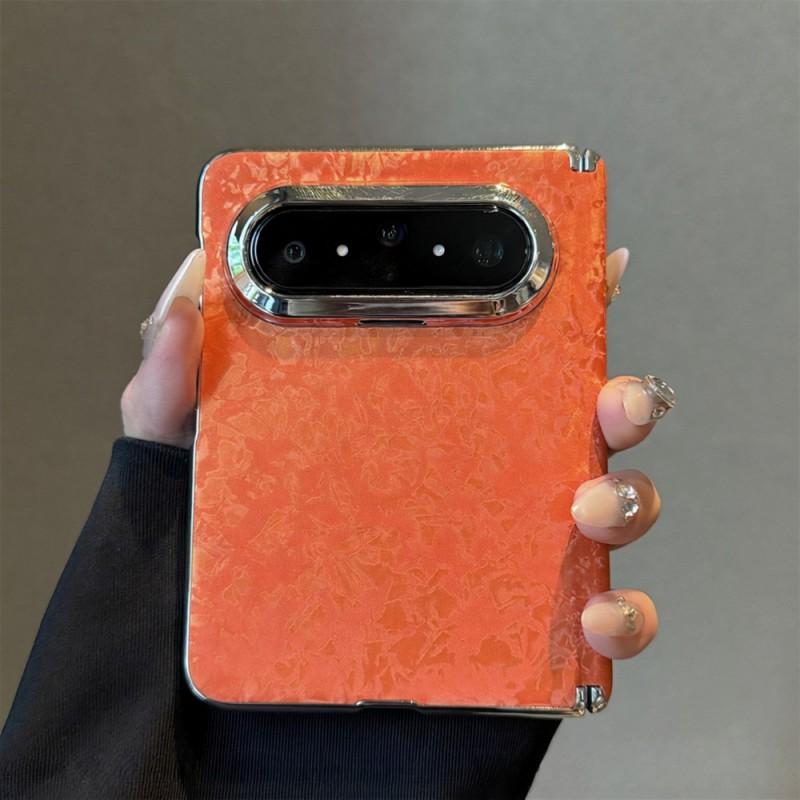 Pura X Max Foldable Phone Case Velvet Matte Shell With Mother-of-Pearl INS Style Protective Cover