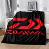 Fishing D-Daiwa printed throw blanket—lightweight,soft,warm;versatile blanket for all seasons—perfect as &air-conditioning throw,nap blanket