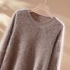 Maglione da donna in cashmere cashmere Qinghe 100% cashmere soffice caldo alla moda spazzolato