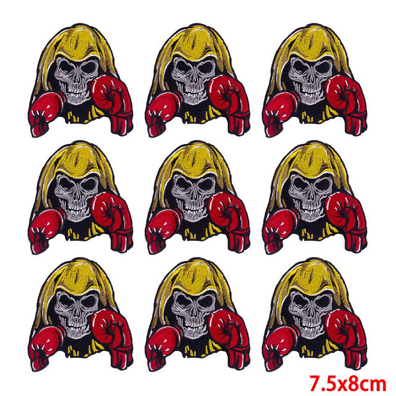 10 Pcs/lot Wholesale Embroidery Patch Iron On Patches For Clothing Patches On Clothes Jackets Decor Applique Sew Supplies