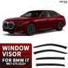 Window Visor Accessories Rain or Shine Side Window Deflector Visor Shades Ventvisor Strip Car Window Rain for BMW I7 G70 2023+