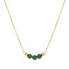 Vintage Necklace Featuring Natural Stone Adjustable Length Necklace Stainless Steel Texture Present for Women and Girl