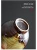 Coarse Pottery Wood-Fired Ceramic Tea Tasting Cup - Retro Single Gongfu Tea Bowl.