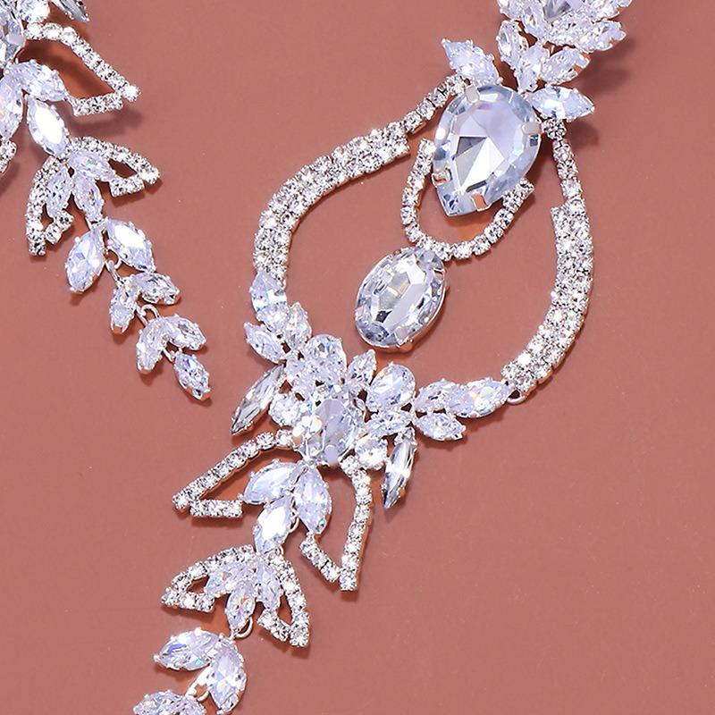 Geometric Earrings Exaggerated Rhinestone Earrings Bridal Vintage Accessories Women's Earrings