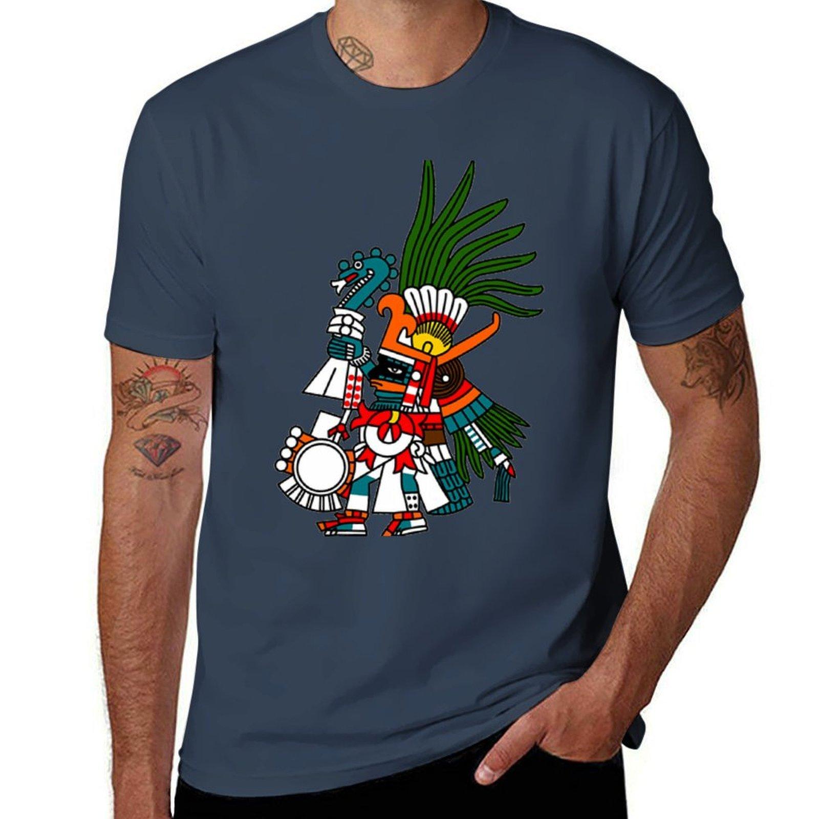 Aztec Art Huitzilopochtli Tshirt Holiday Party Tee Shirt S