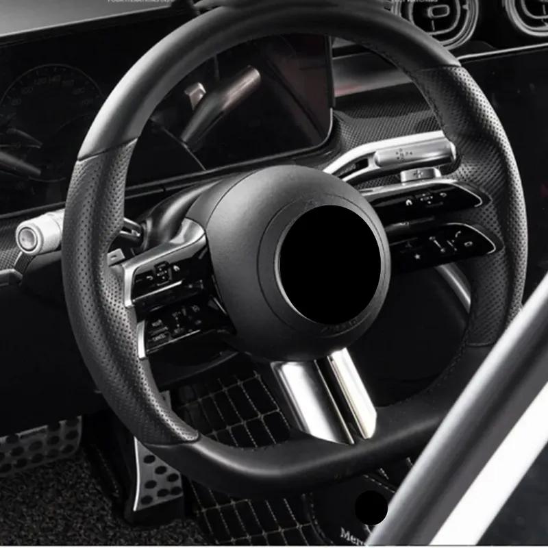 Steering Wheel Shift Lever Wiper Rod Trim Cover Car Accessories For Mercedes Benz C E GLC S EQE EQS SL Class W206 W223 V295 V297