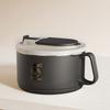 304 Stainless Steel Ramen Bowl Set Foldable Cutlery Included Lunch Box with Lid For Small Space Dormitories