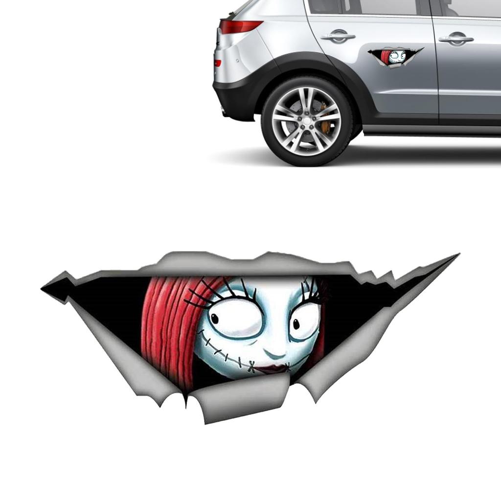 3D Simulation Stereo Eyes Peeping Car Sticker Men Peeping Women Peeping Sticker Leopard Eyes Self Adhesive Sticker Car Seal Auto Emblem Decal Acc