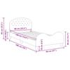 Children s Bed Frame with Headboard Pink 90 x 190 cm Velvet