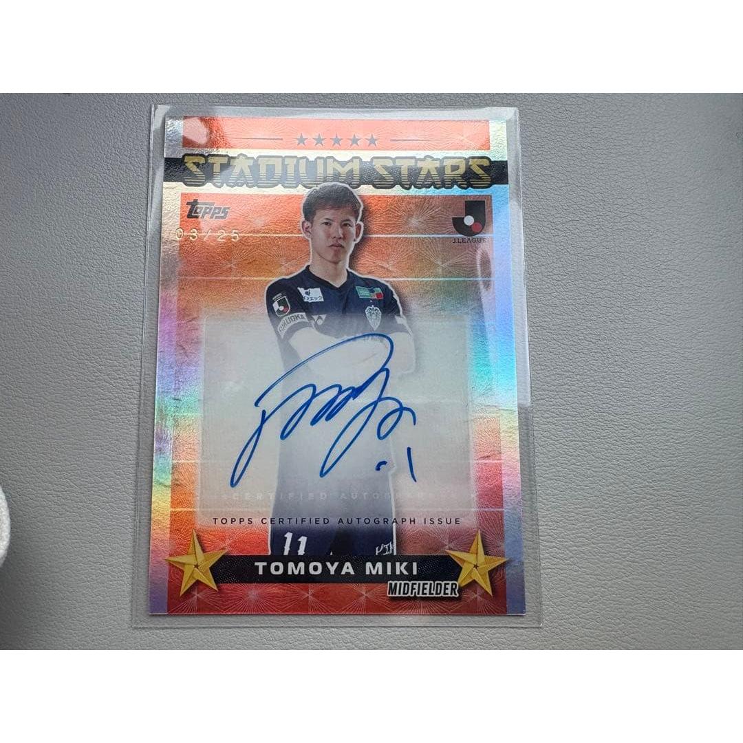 Avispa Fukuoka Tomoya Miki autographed card J League special trading card