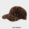 Leopardenmuster Baseballkappe Damen Plüsch Kunstpelz Warm halten Winter Damenkappe Outdoor Vintage Snapback Hüte für Damen