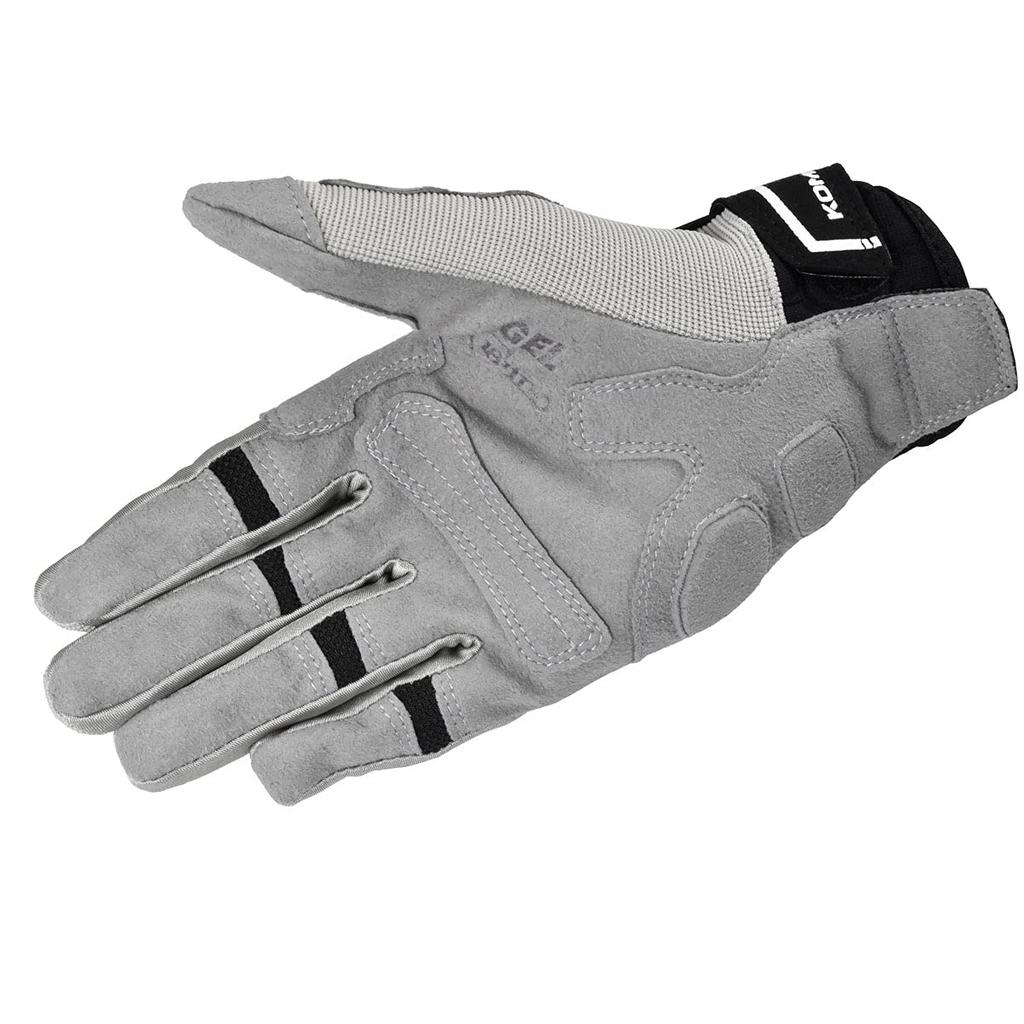 Komine Motorcycle Instructor Gloves Pro Advanced Size M for and Autumn Gray/Red, (GK-135 726), Spring, Summer,