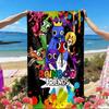 Game Rainbow Friends Print Beach Towel, Versatile Lightweight Absorbent Beach Towel for Pool Surf Yoga Bathroom, Perfect Birthday Holiday Gift