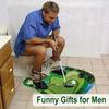 Generic Toilet Golf Set Mini Putting Game With Mat Putter 2 Balls Bathroom Leisure Entertainment Toy Adult Golfers Toilet Fun