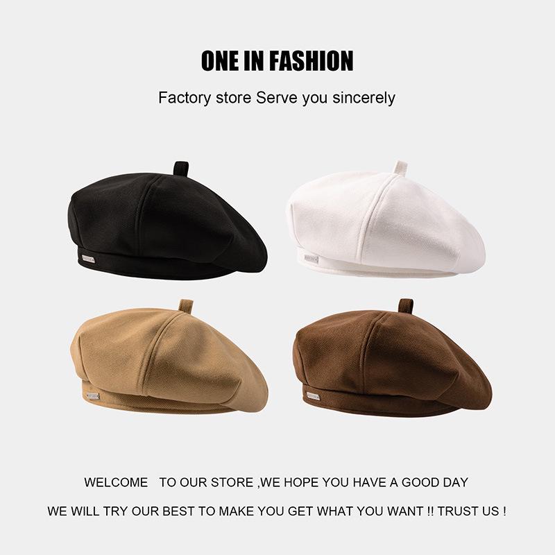 Women's Korean Style Octagonal Beret: Spring & Autumn Versatile, Sweet, Slimming, Casual Hat
