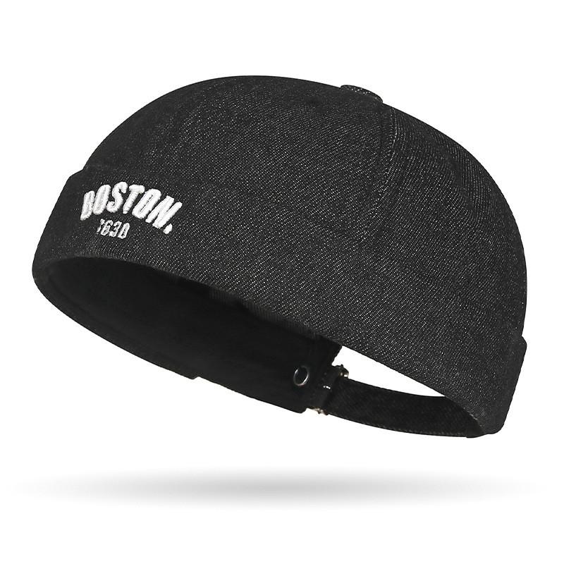 

Denim Letter Streetwear Dad Hat With Sun Protection For Casual Men Women чёрный