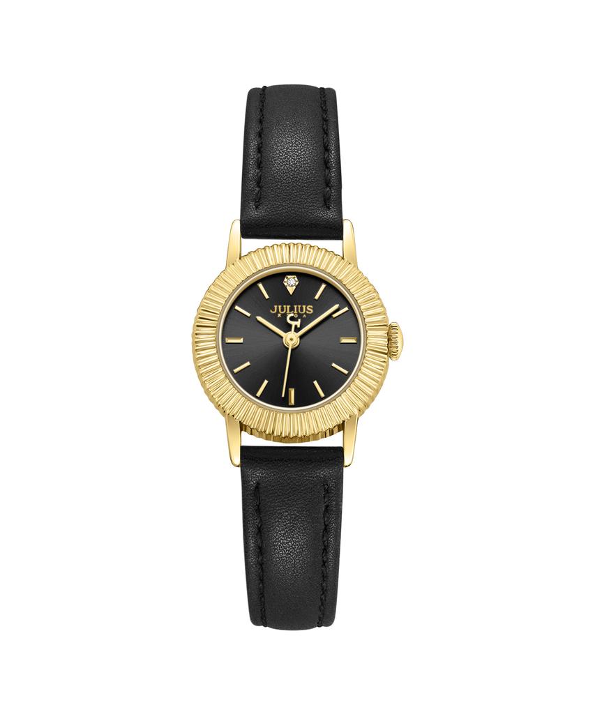 Jyullieoseu Ja-1568 Fluted Bezel Round Watch