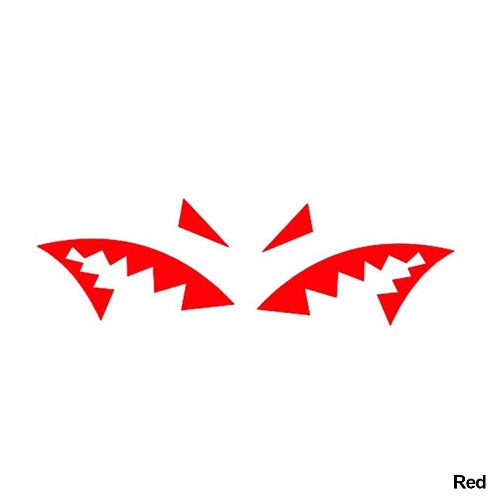 2Pcs Creative Car Sticker Reflective Shark Fin Antenna Shark Mouth Vinyl Decal Car Accessories Decoration Stickers Universal