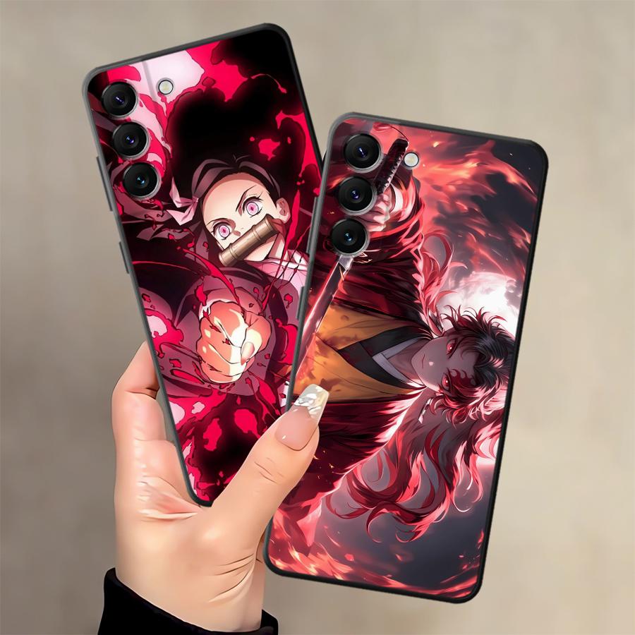 Demons Anime Slayer Soft Back Phone Cover Case for Samsung Galaxy A05 Note 20 Ultra 9 10 A01 A02 A03 A30 A40 A06 A04 A10 A20 A50