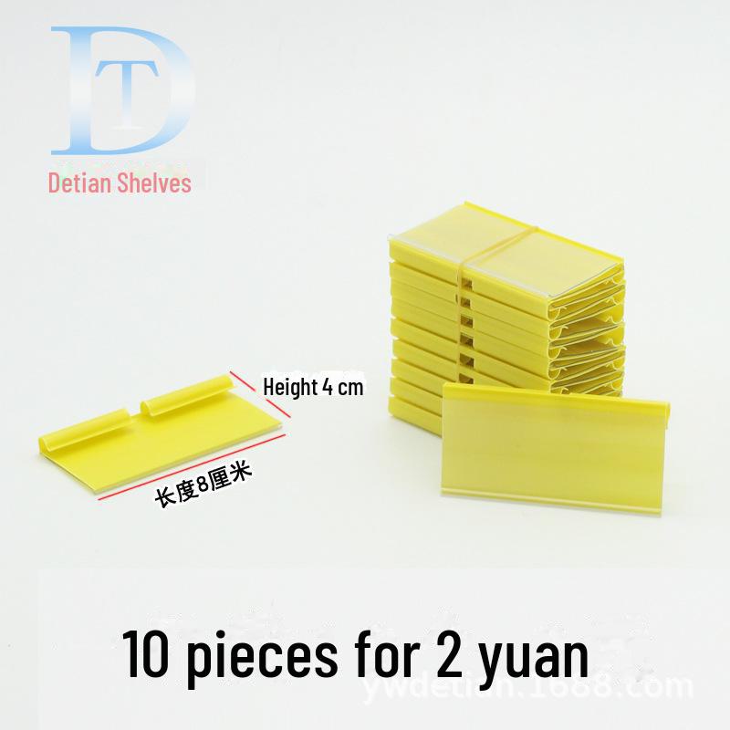 Double Line Hook for Supermarket Shelf with Round Hole Board and Price Tag Holder