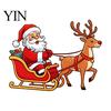 Decorative Christmas Wall Stickers Santa Claus Switch Sticker, Light Decal for Xmas Holiday, Party Supplies Removable Self-Adhesive Sticker
