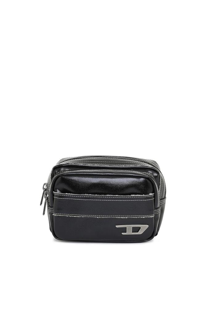 [Diesel] Men's Coated Canvas W-Compartment Body Bag X08347PS167 UNI Black T8013