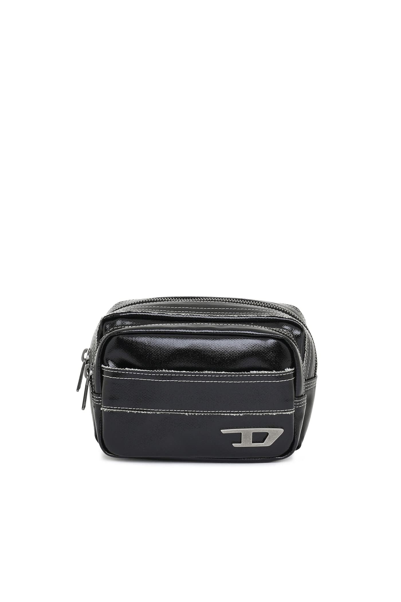 

[Diesel] Men s Coated Canvas W-Compartment Body Bag X08347PS167 UNI Black T8013 чорний
