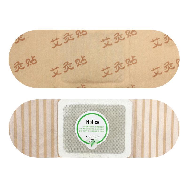 Moxa Herbal Heating Patches: Acupoint, Neck, Shoulder, Lumbar, Joint, and Body Warmth with Mugwort Hot Compress.