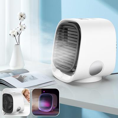 Humidificateur Ventilateur Portable Climatiseur Lumière de Nuit Colorée Petit Refroidisseur d'Air Domestique Refroidissement par Eau Réglage de l'Air Pour Bureau