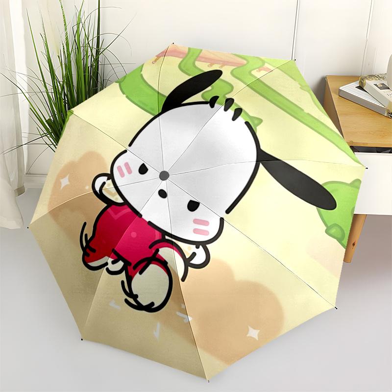 1pc Sanrio Characters Automatic Opening/Closing Umbrella with Foldable Design, Iron Frame, Outdoor Use, Festival Gift for Fans, Travelers, Daily Use,