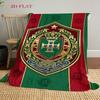 Royal Emblem Design blanket Soft and comfortable Camping trip Air conditioning blanket Office rest blanket Outdoor plush blanket
