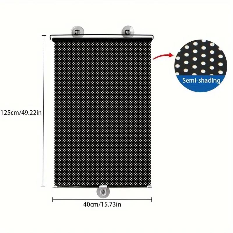 Suction cup telescopic sunshade sunscreen curtain heat insulation sunshade