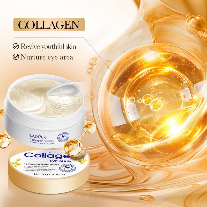 SADOER Collagen Anti-wrinkle and Firming Moisturizing Eye Mask for Reducing Dark Circles 60pcs/30pair