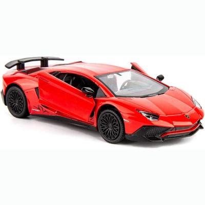 Giocattolo modello di auto pressofuso in scala 1/36 Lambo Aventador LP700-4, veicolo da tirare indietro in lega di zinco per collezione di regali per bambini e adulti