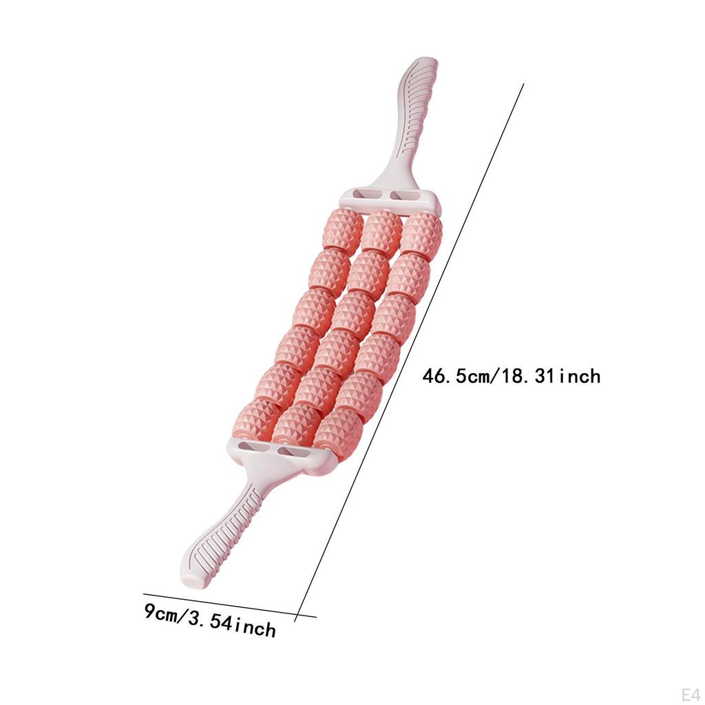 3 Row Massage Device for Leg and Back Relief, Manual Tool Body Areas