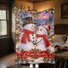 Christmas Plush Blanket Soft Comfortable All Seasons Perfect Sofa Office Naps Outdoor Travel Makes Great Gift